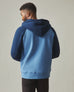 Men's Raglan Colorblock Midweight Full Zip - Riverside Varsity Blue